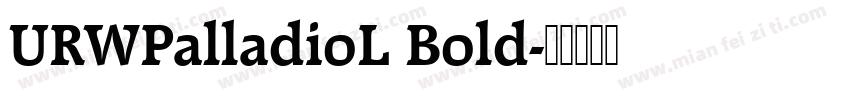 URWPalladioL Bold字体转换